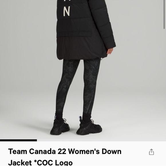 Lululemon Team  Canada 22 down jacket size 12 EUC - Picture 8 of 11